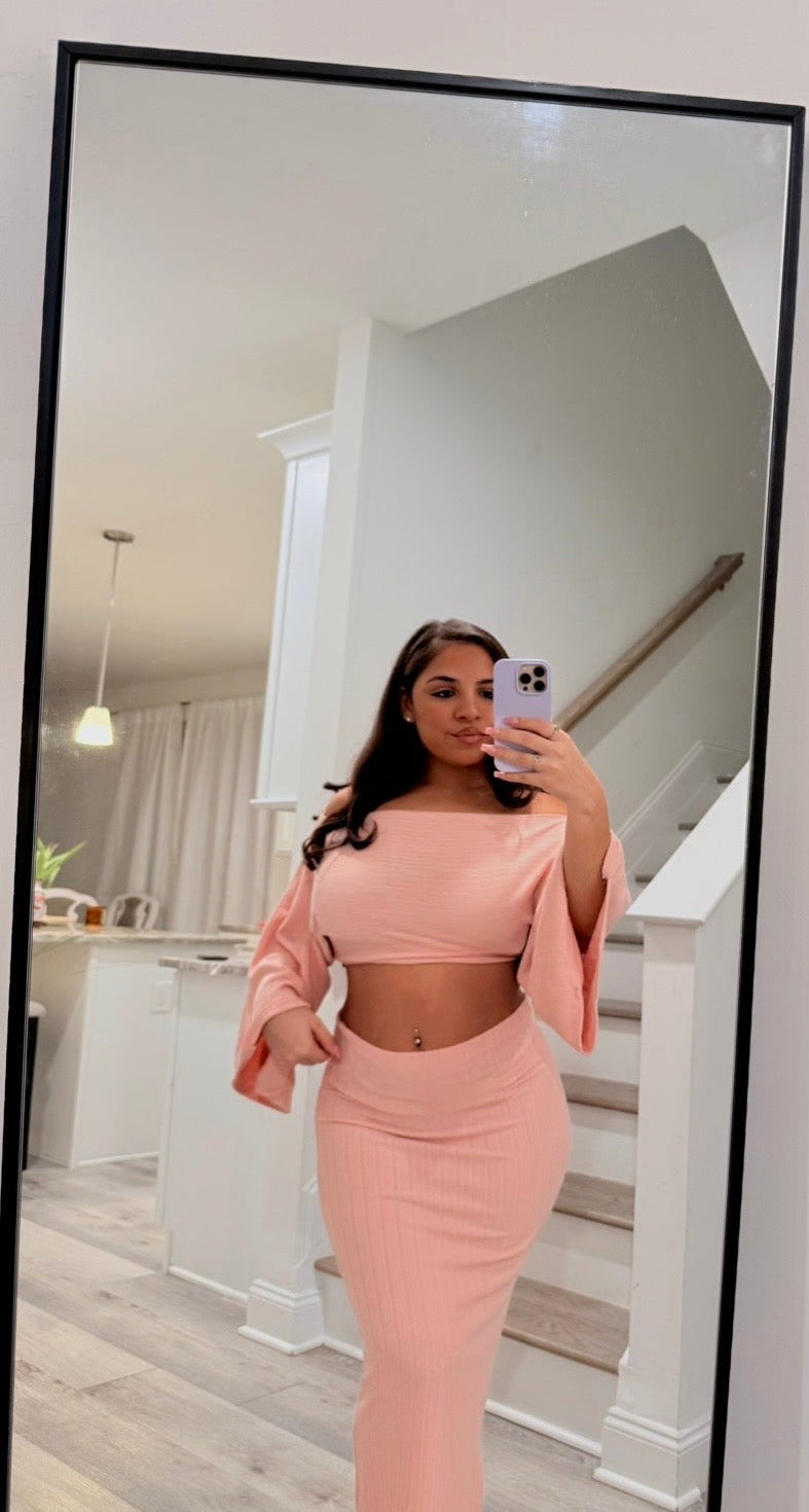 Rosé Aura Knit Set