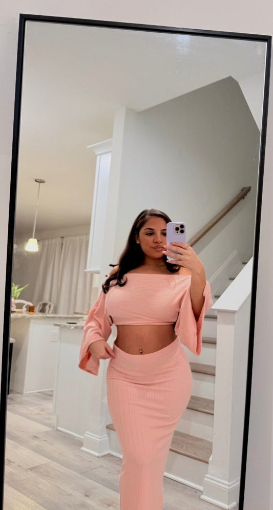 Rosé Aura Knit Set