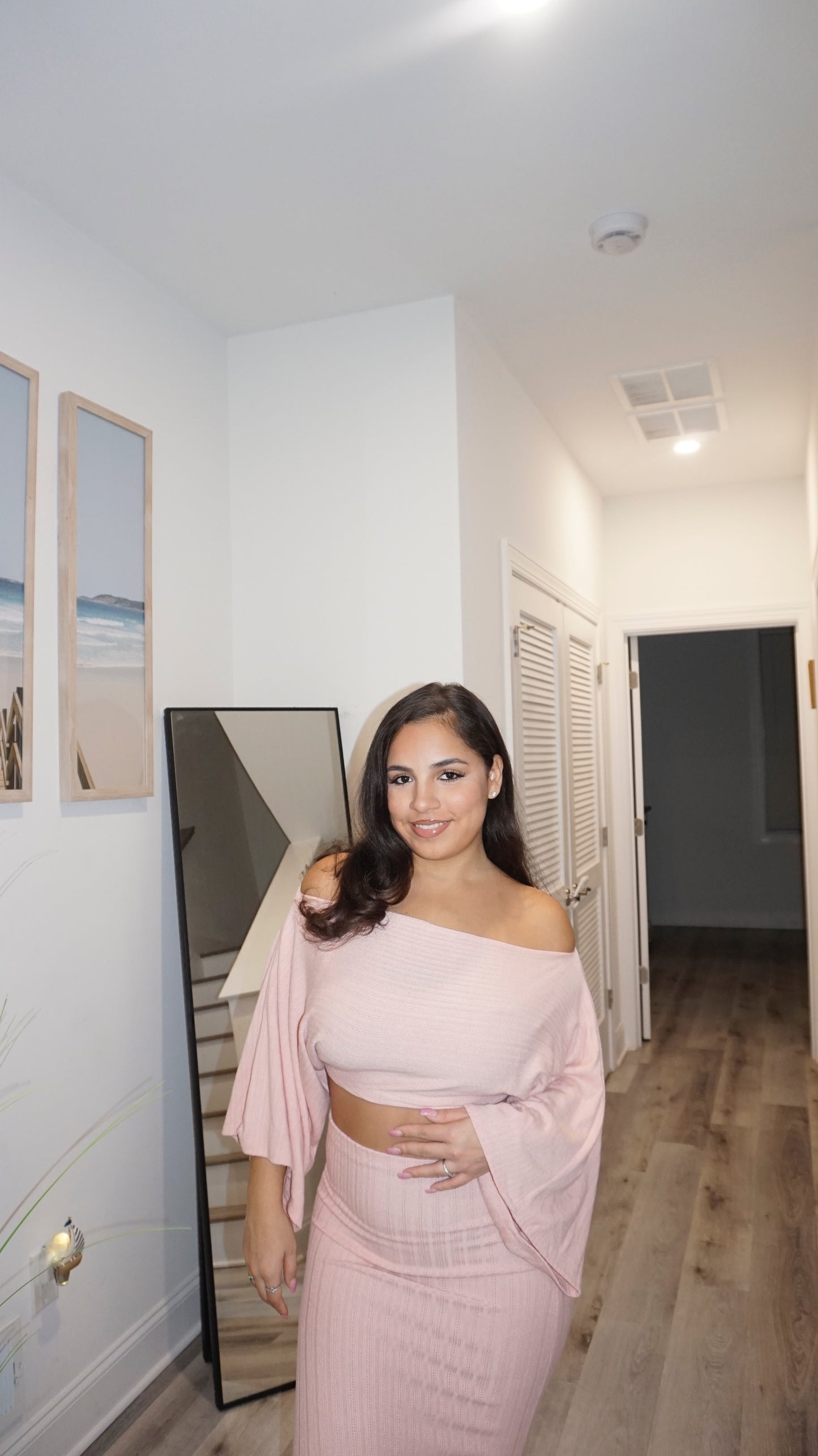 Rosé Aura Knit Set
